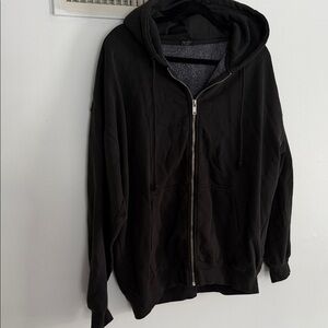 John gault Black Full-Zip Hoodie
